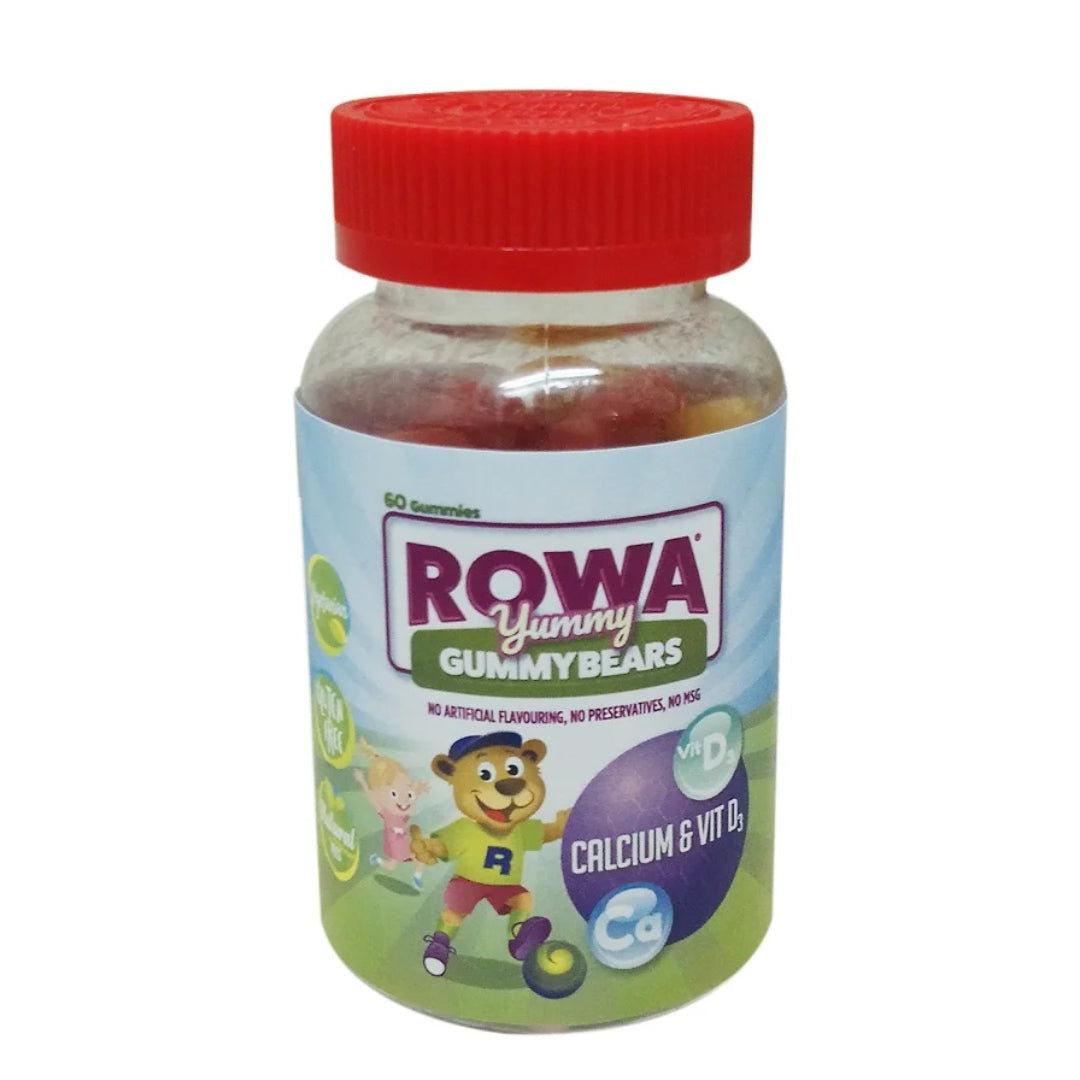 Rowa Yummy Gummy Bears Calcium +D3 - 60 Pack