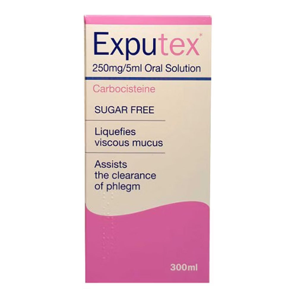 EXPUTEX 250MG/5ML COUGH SYRUP - 300ml