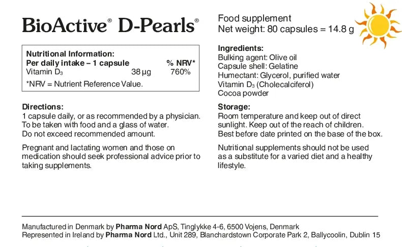 Pharma Nord Bioactive Vitamin D-Pearls 38µg