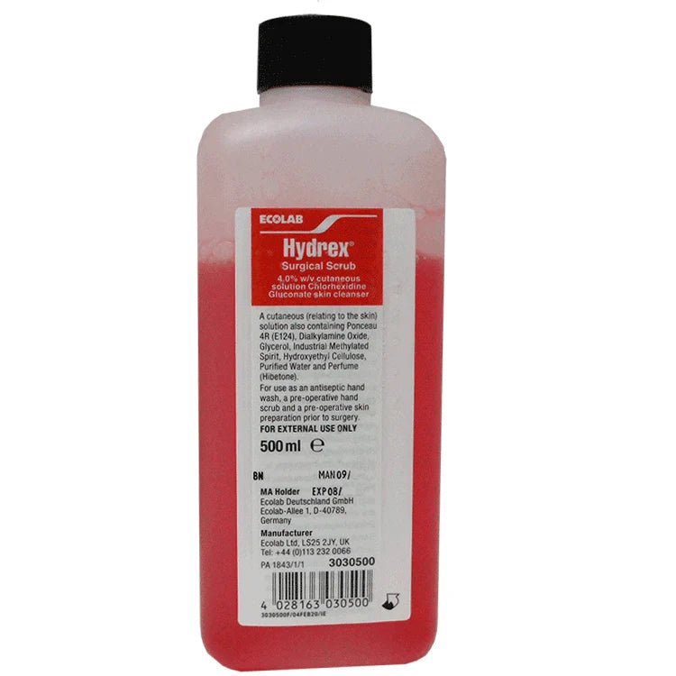 Hydrex Surgical Scrub 4% Chlorhexidine - 500ml