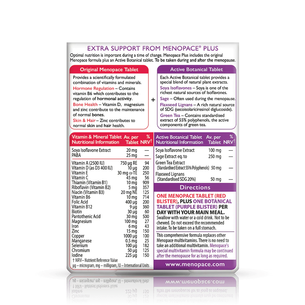 Vitabiotics Menopace Plus - 56 Tablets