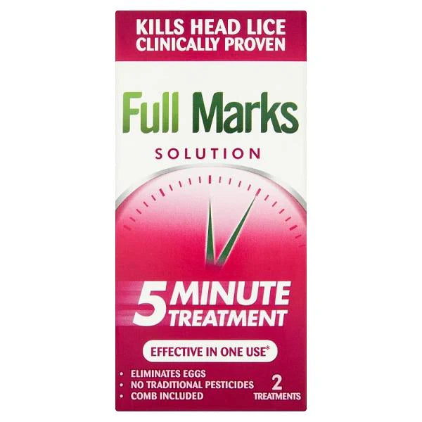 Full Marks Solution 100mm - Head Lice Treatment