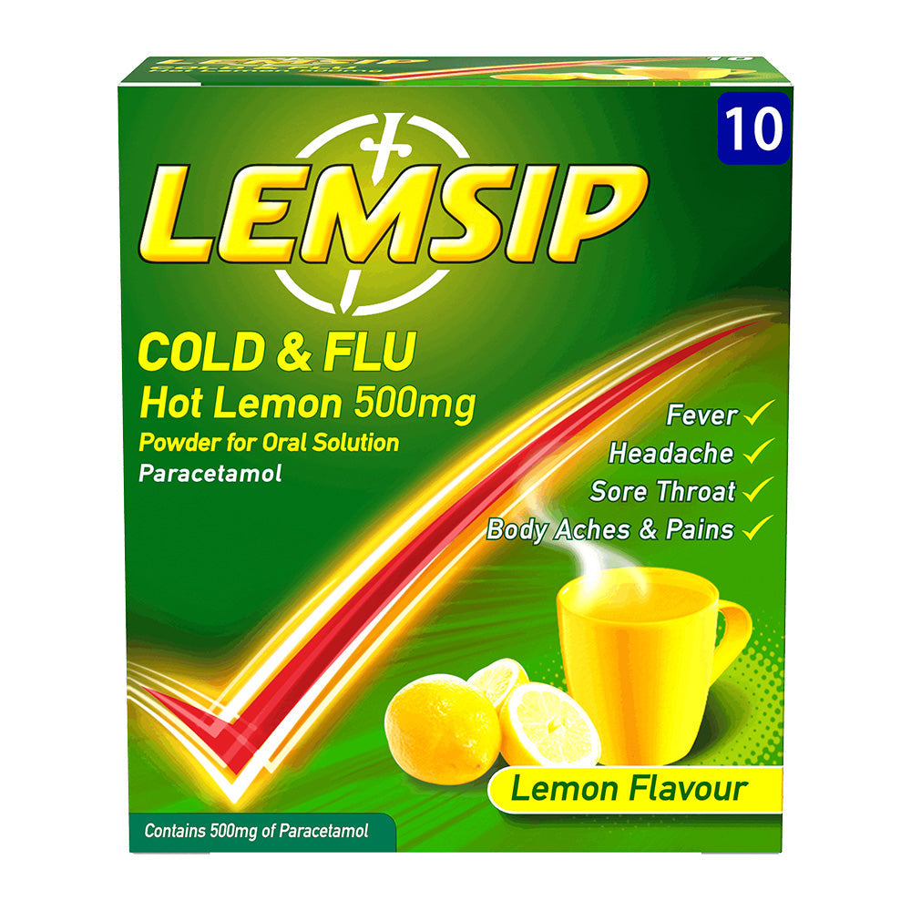 LEMSIP COLD & FLU ORIGINAL LEMON SACHET - 10 Pack