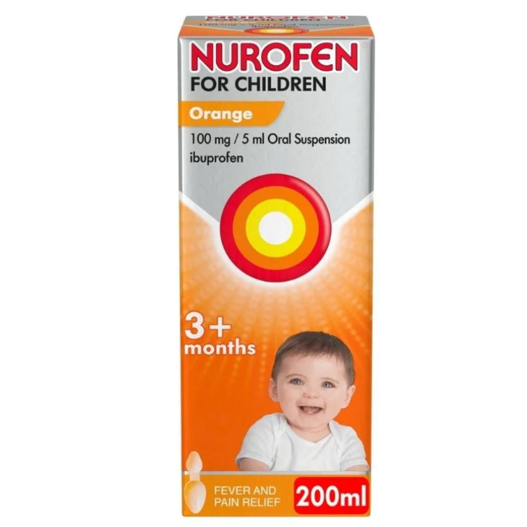 Nurofen Children 3+ Months Oral Suspension Orange - 200ml