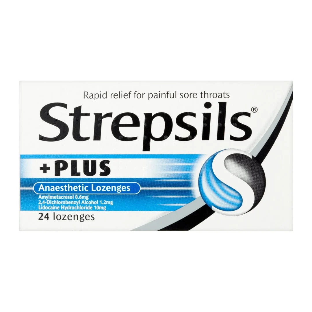 Strepsils Plus Anaesthetic Lozenges - 24 Pack