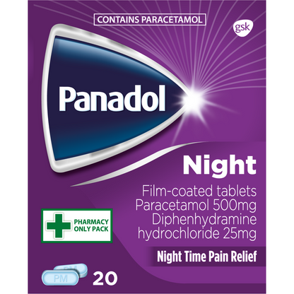 Panadol Night Film-Coated - 20 Tablets