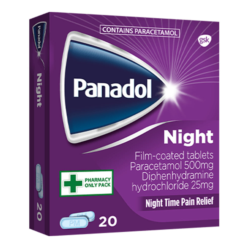 PANADOL Night Film-Coated Tablets - 20 Pack