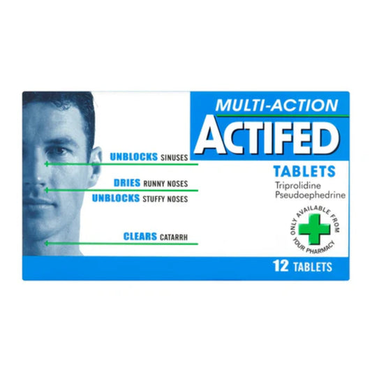 ACTIFED Nasal Congestion 60Mg/2.5Mg - 12 Tablets