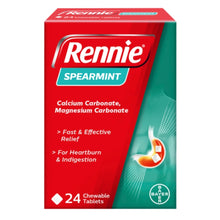 RENNIE Digestive Spearmint Tablets - 24 Pack