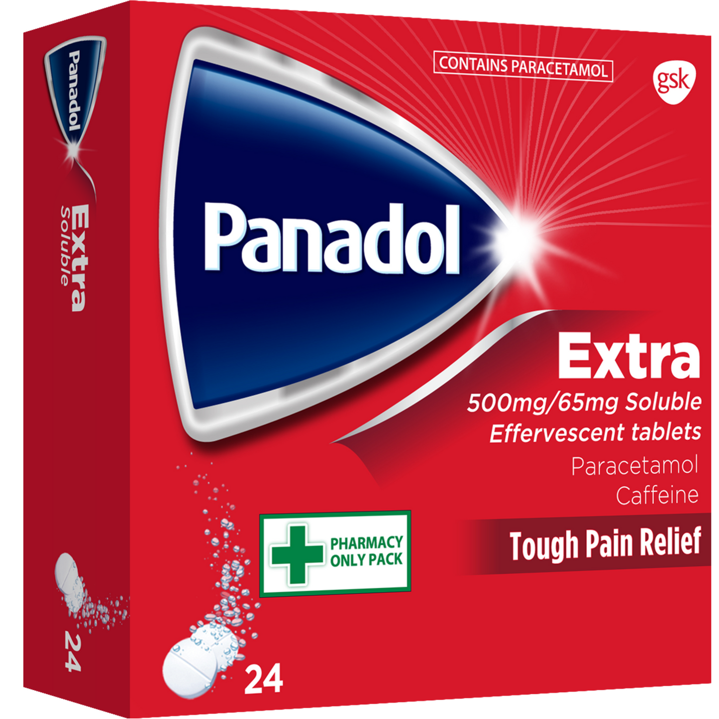 Panadol Extra 500mg/65mg Soluble Effervescent Tablets