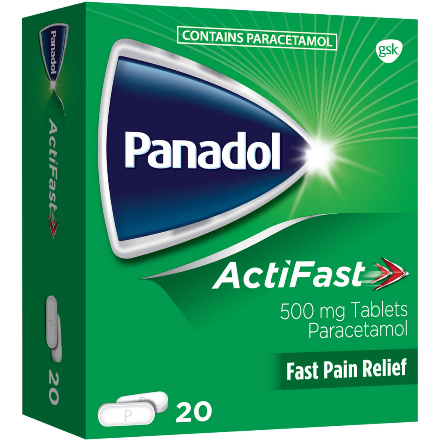 Panadol ActiFast 500mg - 20 Tablets