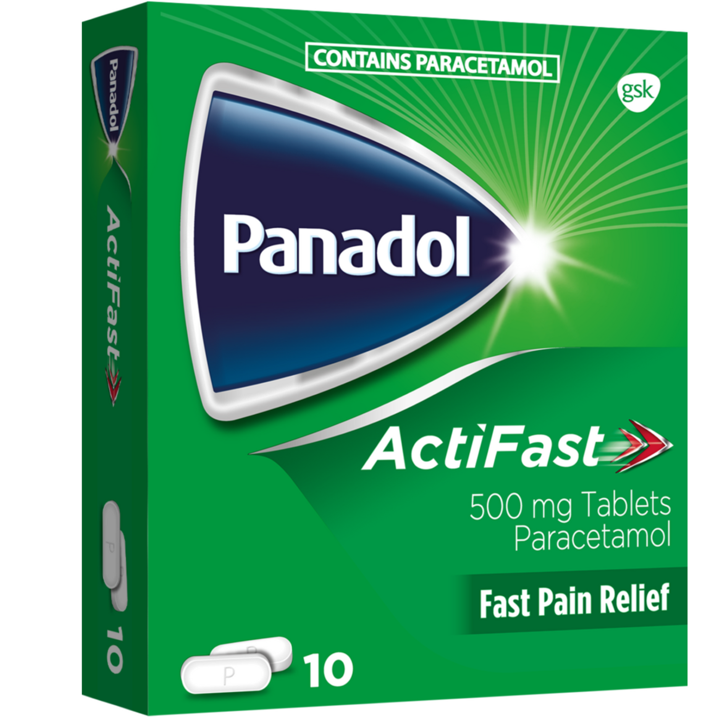 Panadol ActiFast 500mg - 10 Tablets