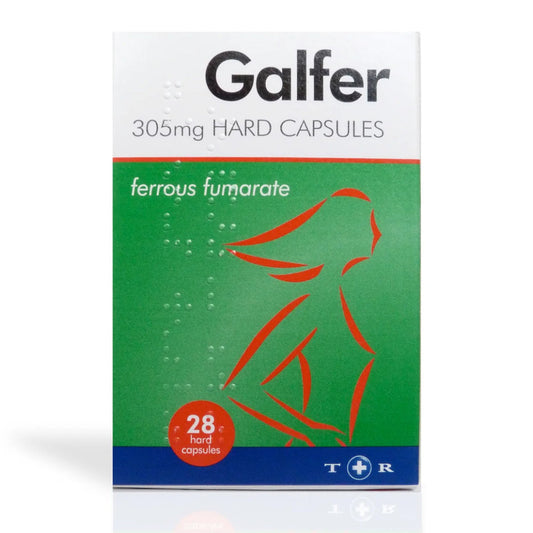 GALFER Ferrous Fumarate 305mg Hard Capsules - 28 Pack