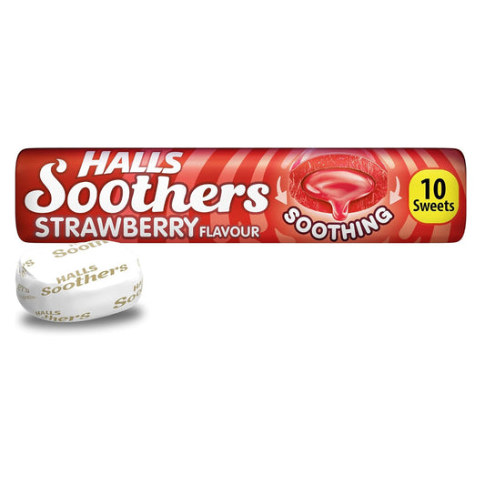 HALLS SOOTHERS STRAWBERRY - 45g