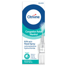Otrivine Congestion Relief Menthol Nasal Spray - 10ml