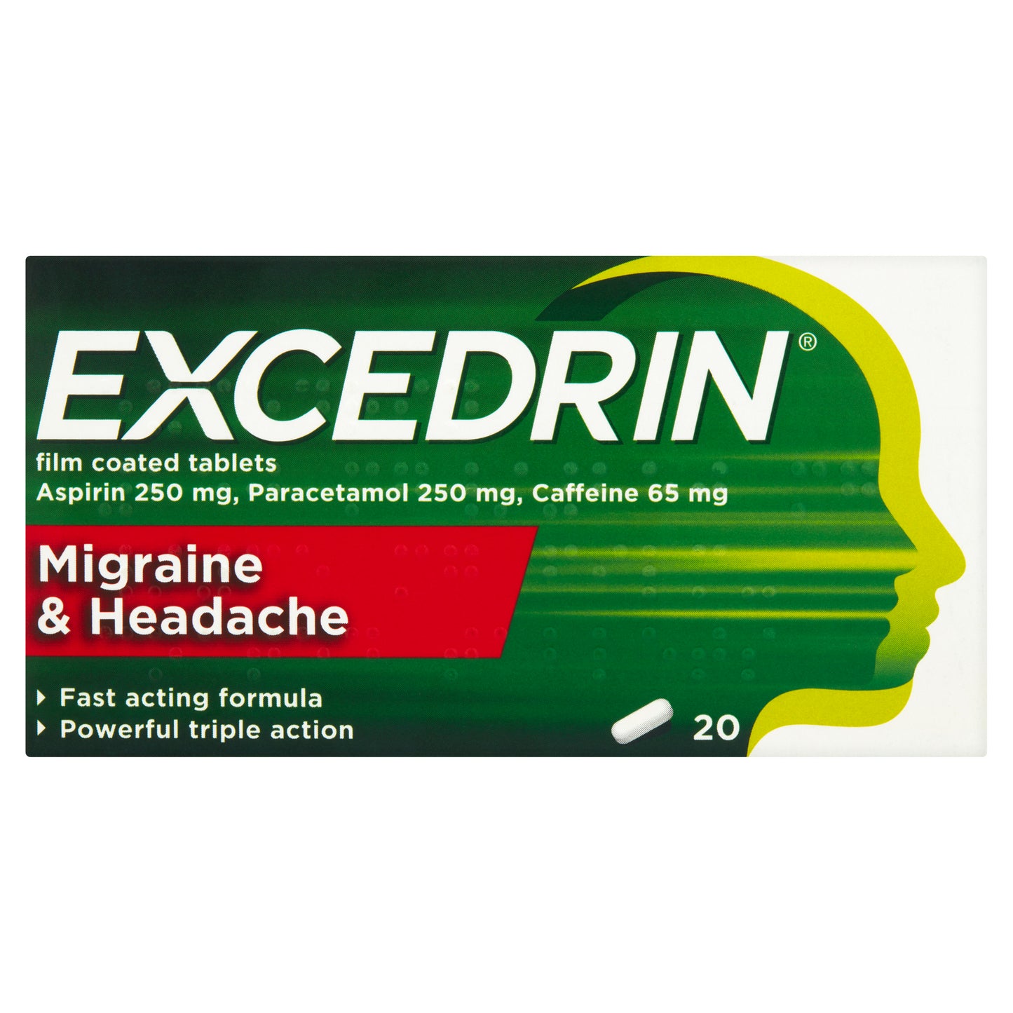 Excedrin Migraine & Headache Film Coated - 20 Tablets