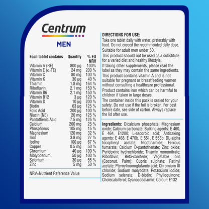 Centrum Men Multivitamin Tablets 60s