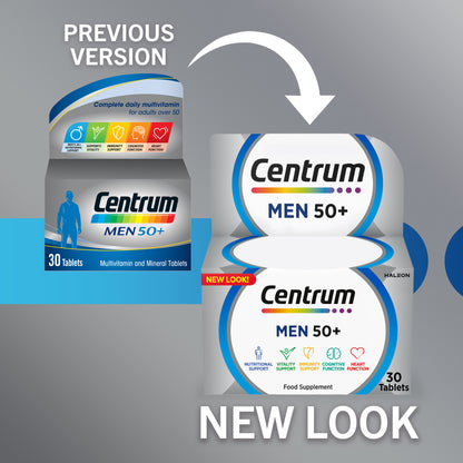 Centrum Men 50+ Multivitamin - 30 Tablets