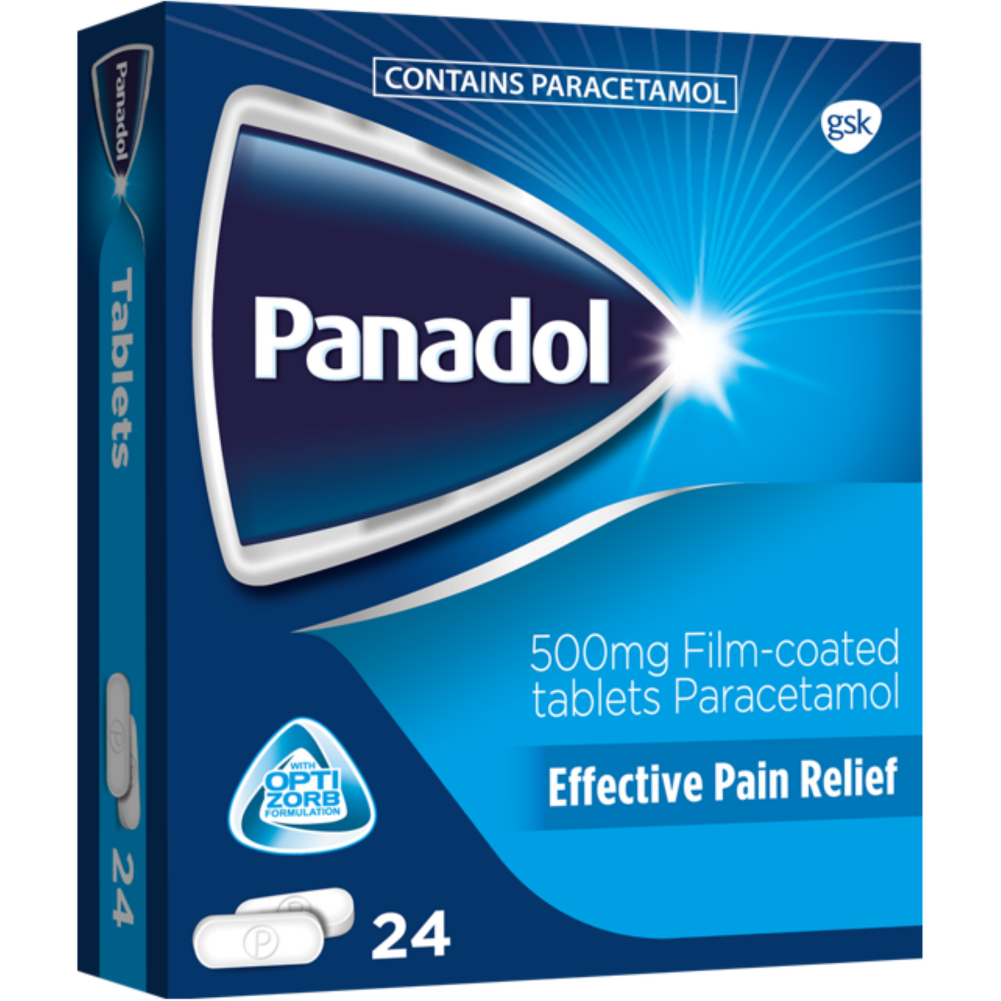 Panadol 500mg Film-Coated - 24 Tablets