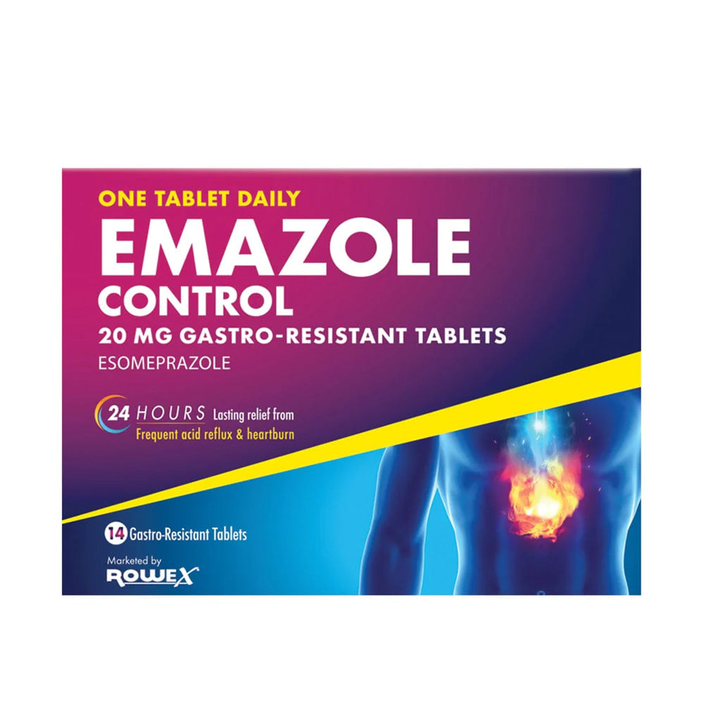 Emazole Control Gastro-Resistant Tablets 20Mg - 14 Tablets