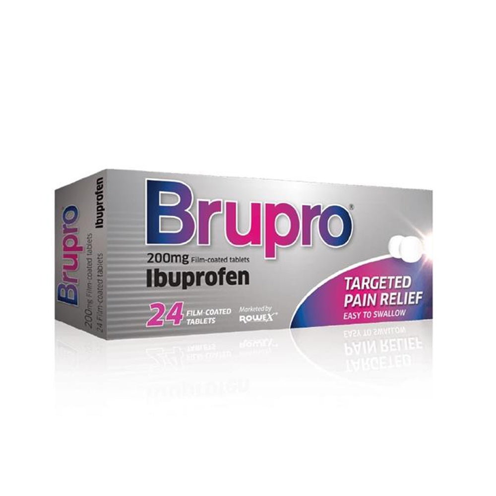 BRUPRO IBUPROFEN 200mg - 24 Tablets