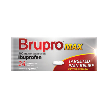 Brupro Max Ibuprofen 400mg - 24 Tablets