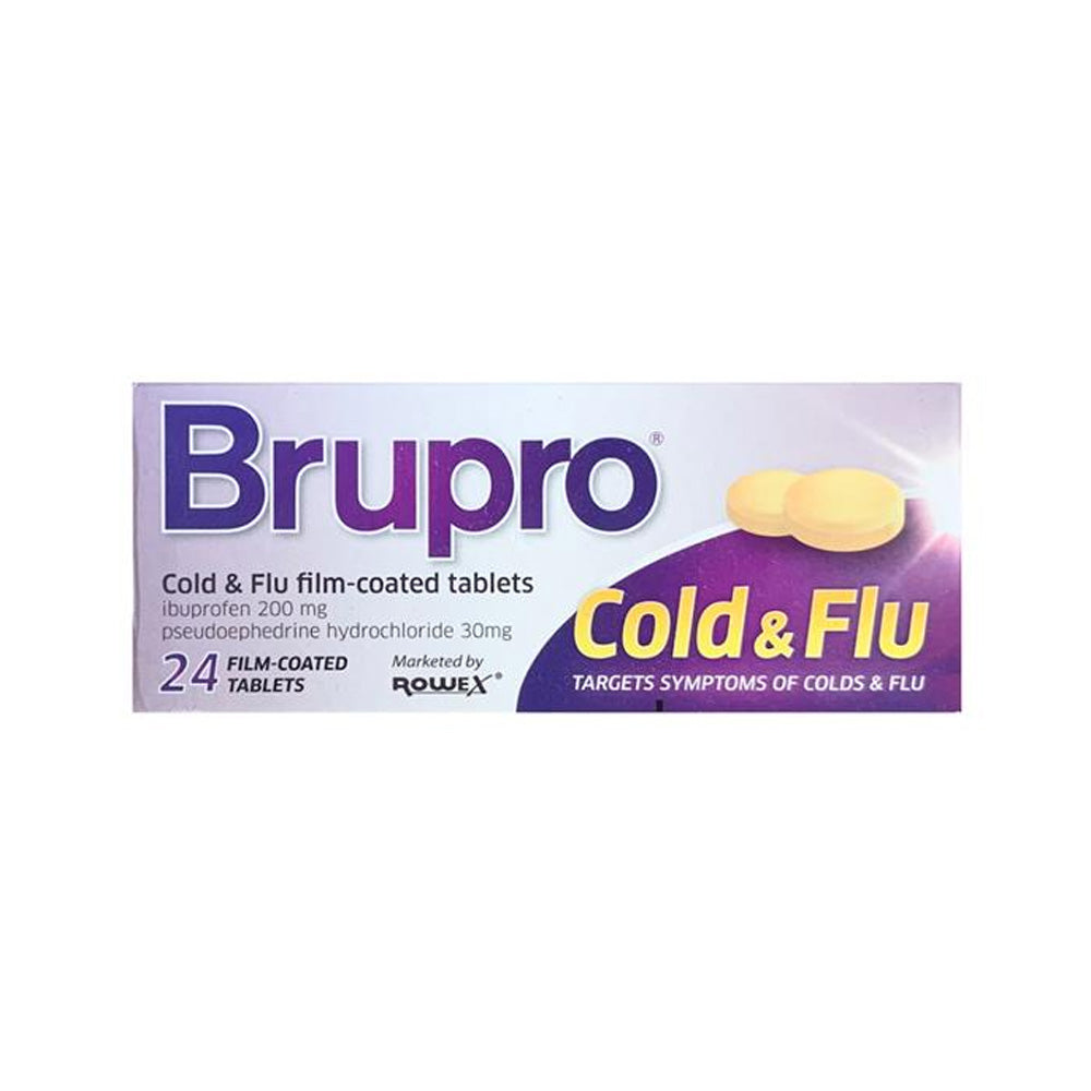 Brupro Cold & Flu 200 mg - 24 Tablets