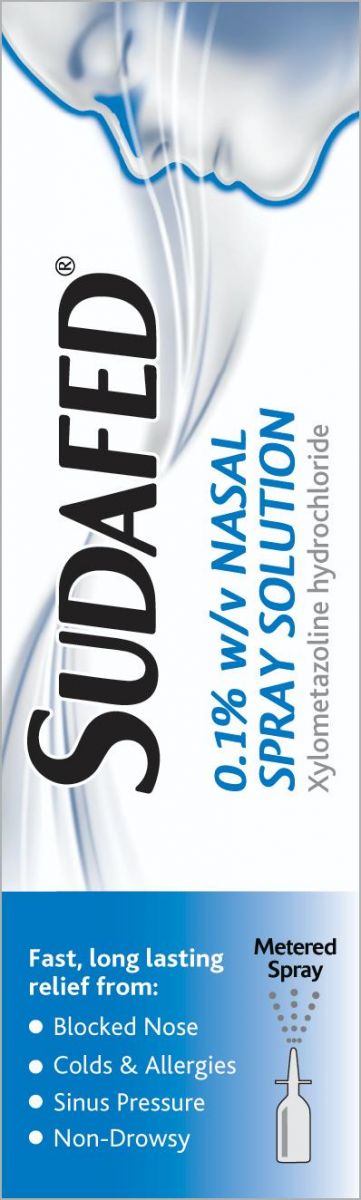 SUDAFED Nasal Spray Solution 0.1% w/w - 15ml