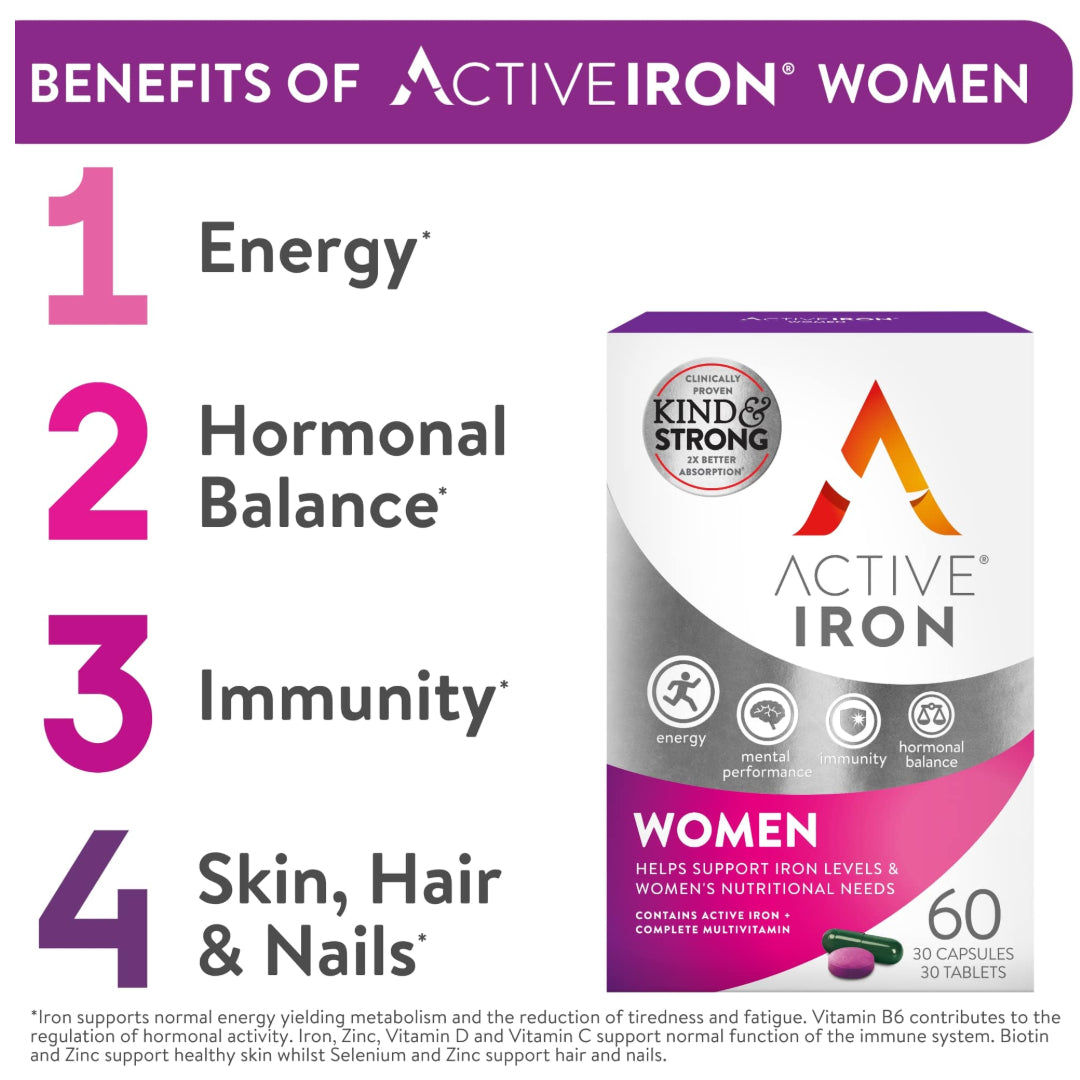 Active Iron Women - 30 Capsules + 30 Tablets