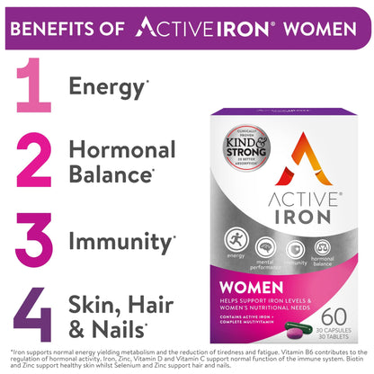 Active Iron Women - 30 Capsules + 30 Tablets