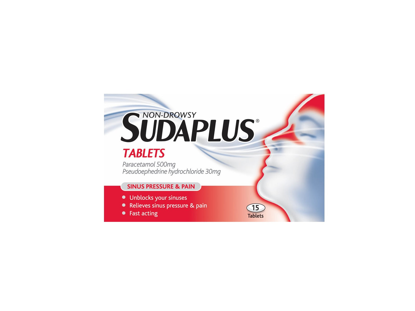 Sudaplus® Non-Drowsy Tablets - 15 Pack