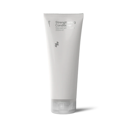 White tube of Strengthening Conditioner on a white background