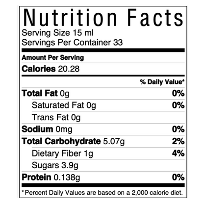 Swedish Nutra Ultra Multivitamin Nutrition Image. Each 15ml serving contains 20/28 kcals.