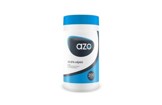 AZO 70% ALCOHOL IPA WIPES TUB X200
