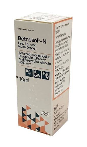 Betnesol N 0.1% / 0.5% w/v Eye, Ear and Nasal Drop 10ml