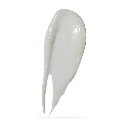 Image ofa smear of CeraVe Hydrating Hyaluronic Acid Serum with 3 essential ceramides and vitamin B5 on a white background.