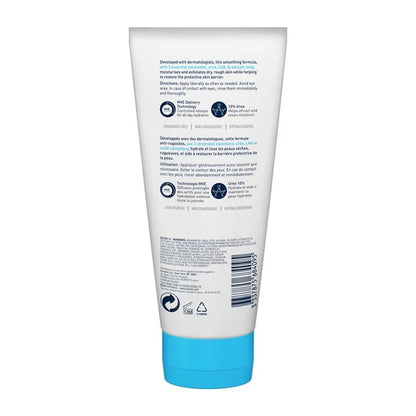 CeraVeSA smoothing cream back of tube showing ingredients and instructions. 