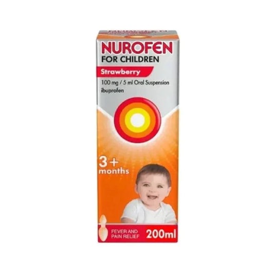 Nurofen Children 3+ Months Oral Suspension Strawberry - 200ml