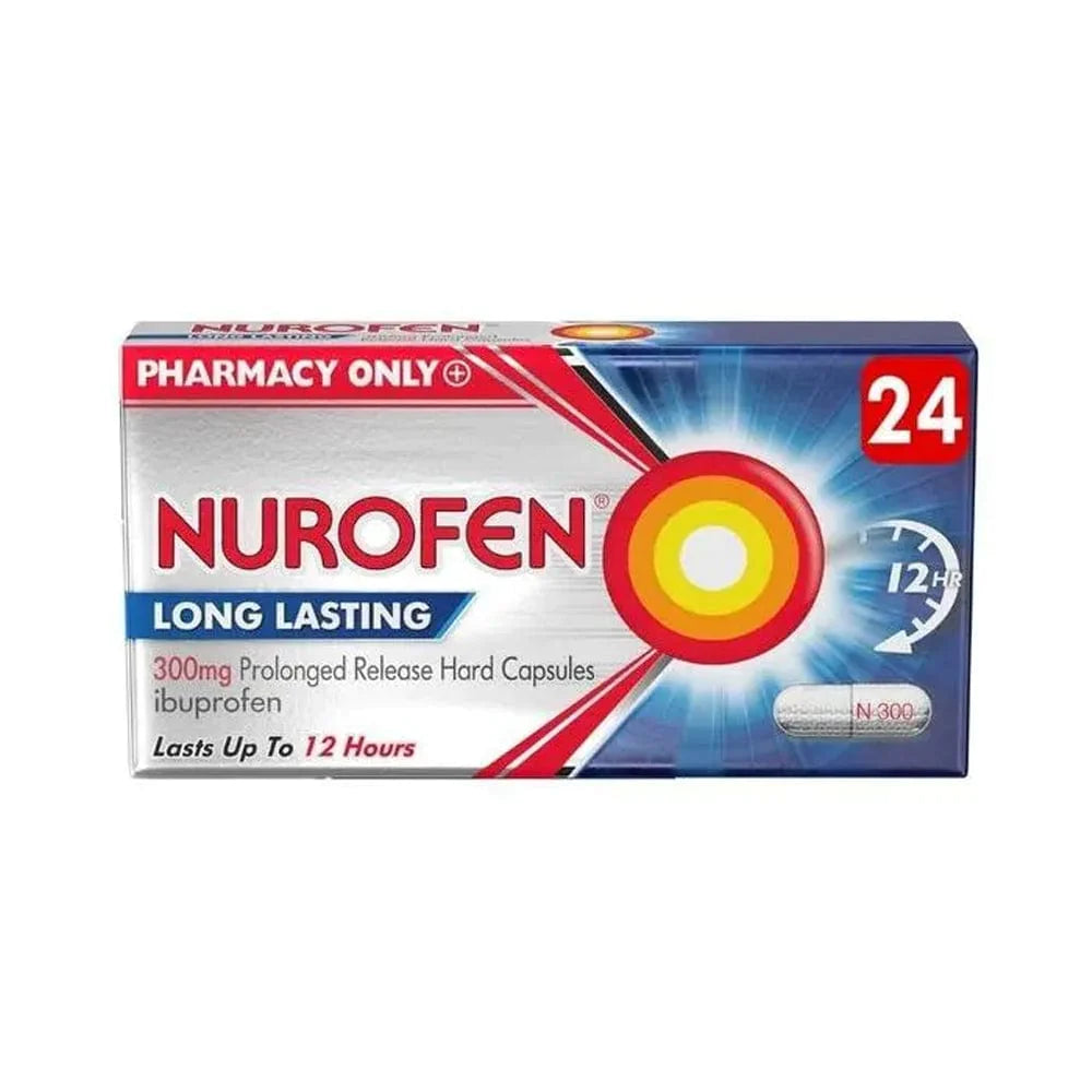 Nurofen Long Lasting Ibuprofen 300mg - 24 Capsules