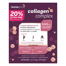 Revive Active collagen complex supplement packaging on a white background
