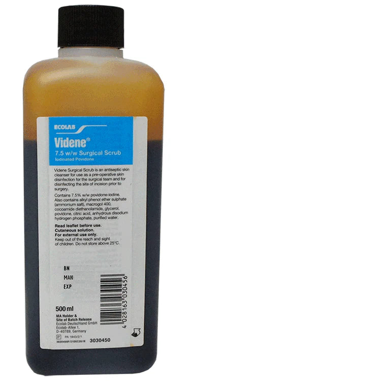 Videne Surgical Scrub 7.5% w/w Iodinated Povidone