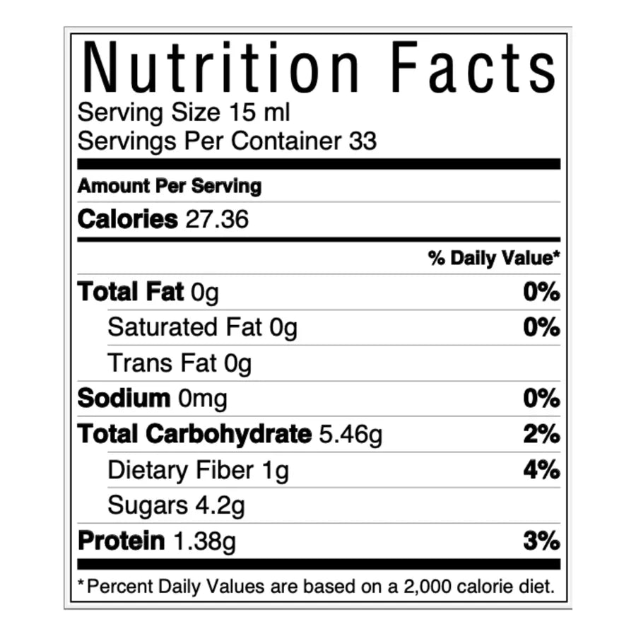 Nutrition Facts Swedish Nutra Woman 50+ contains 27.36 kcal per 15ml serving