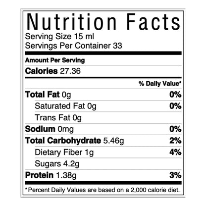 Nutrition Facts Swedish Nutra Woman 50+ contains 27.36 kcal per 15ml serving